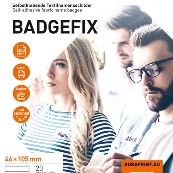 Durable BADGEFIX Self-Adhesive 46x105mm