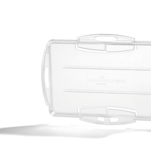 Durable 2 ID Card Holder Clear