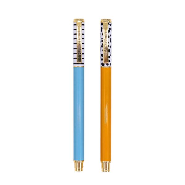 Pukka Planet Gel Pen (Pk 2) Blue/Orange
