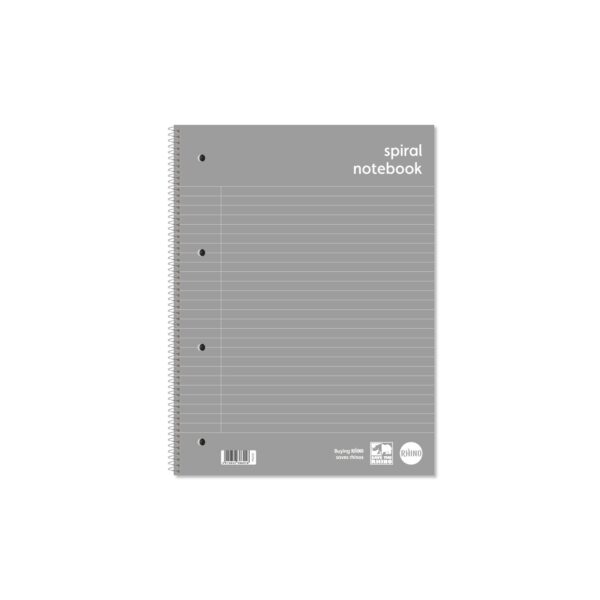 RHINO A4+ Spiral N/Bk 140 Pg 8mm Ruled&M
