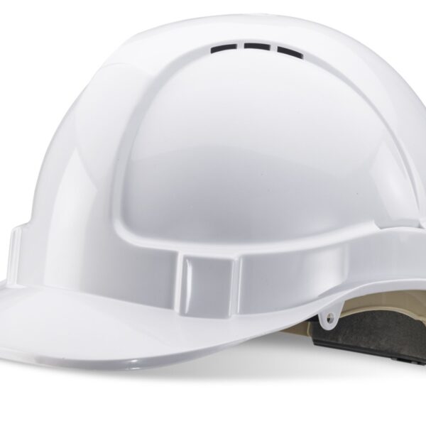 B-BRAND SAFETY HELMET WHITE WHEEL RATCHE