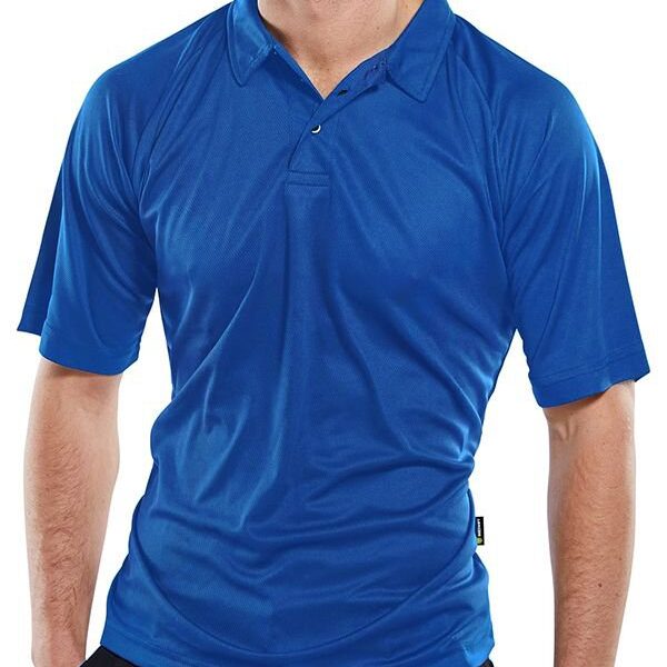 B-COOL WICKING POLO SHIRT ROYAL 3XL