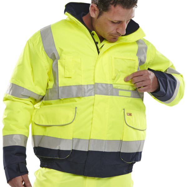 SPD208 SAT YEL NAV BOMBER XS