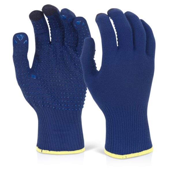 Beeswift Touch Screen Knitted Glove Blue