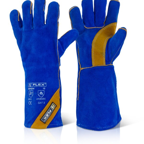 CAT2 BLUE GOLD HQ 16” WELDERS GAUNTLET