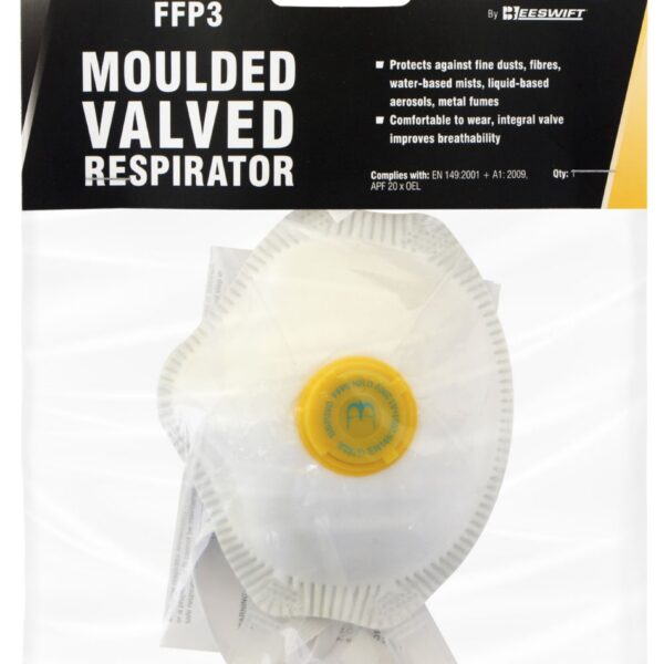 FFP3 MOULDED VALVED CUP RESPIRATOR