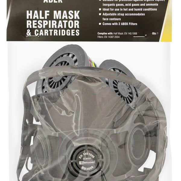 HALF MASK RESPIRATOR AND ABEK CARTRIDGES