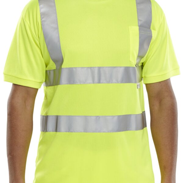 CREW NECK T-SHIRT SAT YEL XXXL