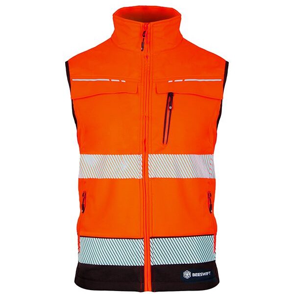 DELTIC HI-VIS GILET TWO-TONE  Orange Bla