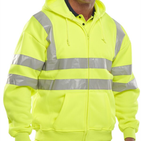 HOODED FULLY ZIPPED SWEATSHIRT SAT YELL