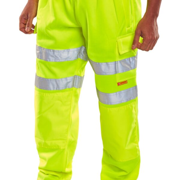 HI VIZ SWEAT JOG BOTTOM SY 4XL