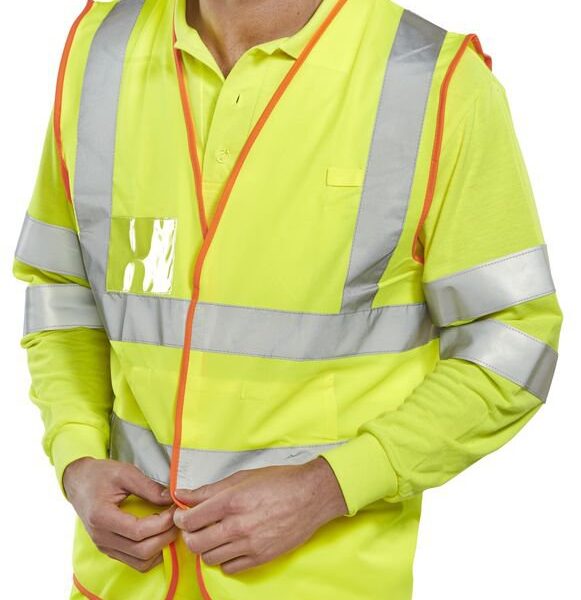 BSAFE EN471 HI-VIS VEST SY XL