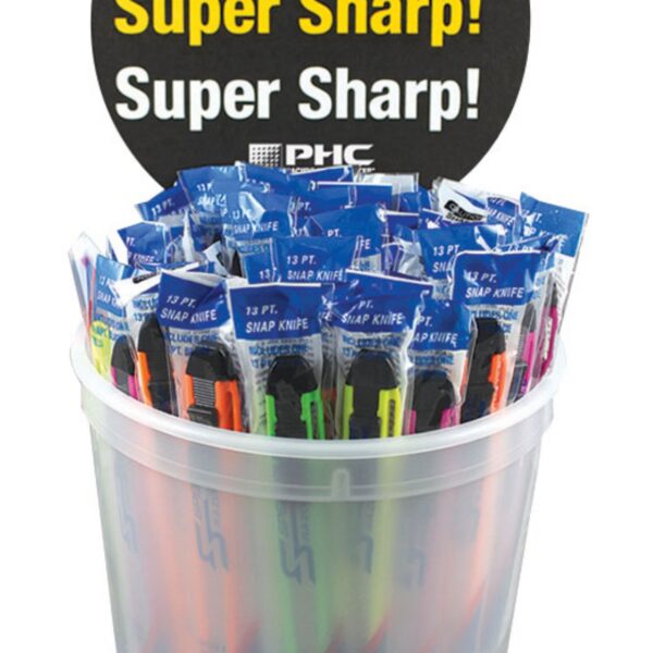 COUNTER TOP DISPLAY BUCKET C/W 75 ASSORT