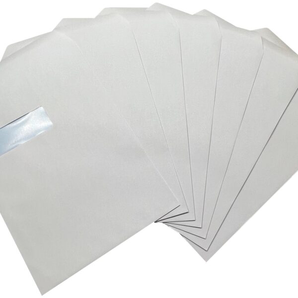 C4 Envelopes Window Self Seal White