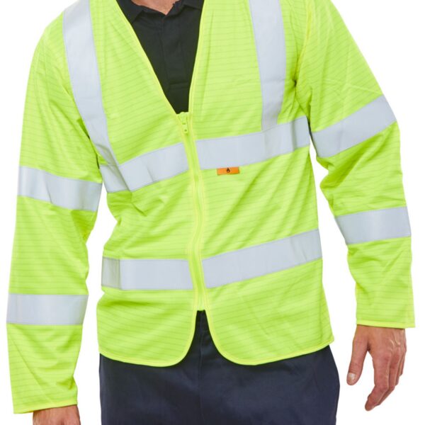 BSEEN FR LS JERKIN EN ISO20471 S/Y 3XL