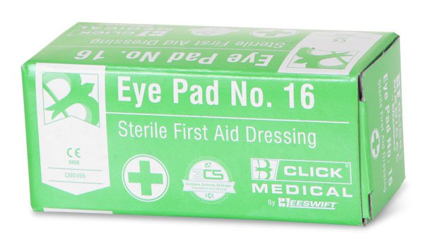 CLICK MEDICAL EYEPAD NO 16 BOXED