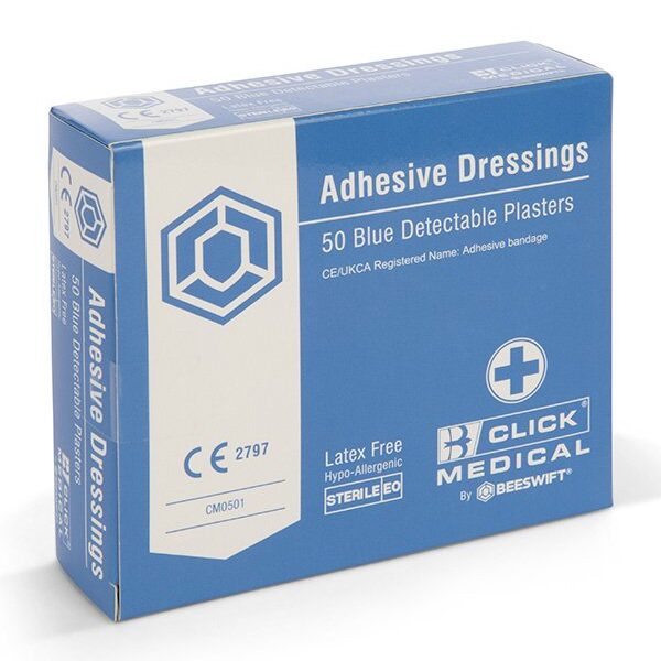Click Medical Blue Det Fingertip Plaster