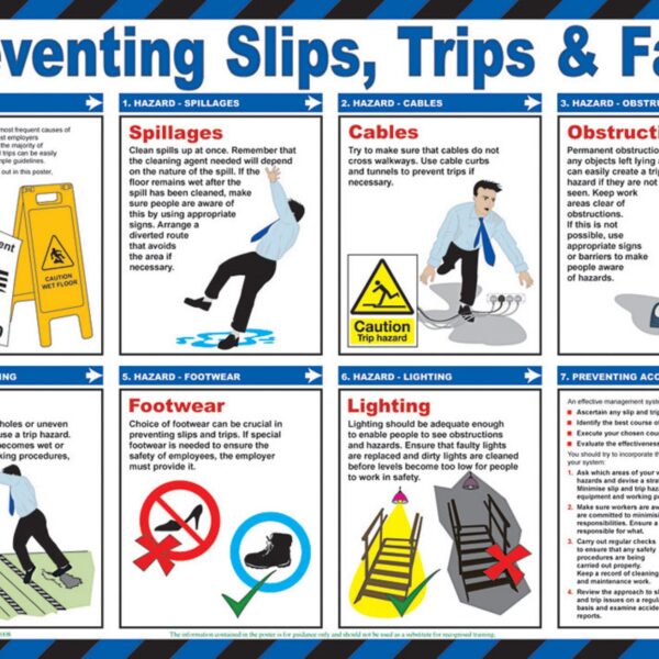 CLICK MEDICAL TRIPS AND FALLS POSTER A61