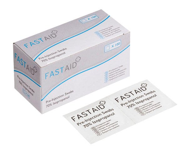 Fastaid Preinjection Swabs 70 Percent IP