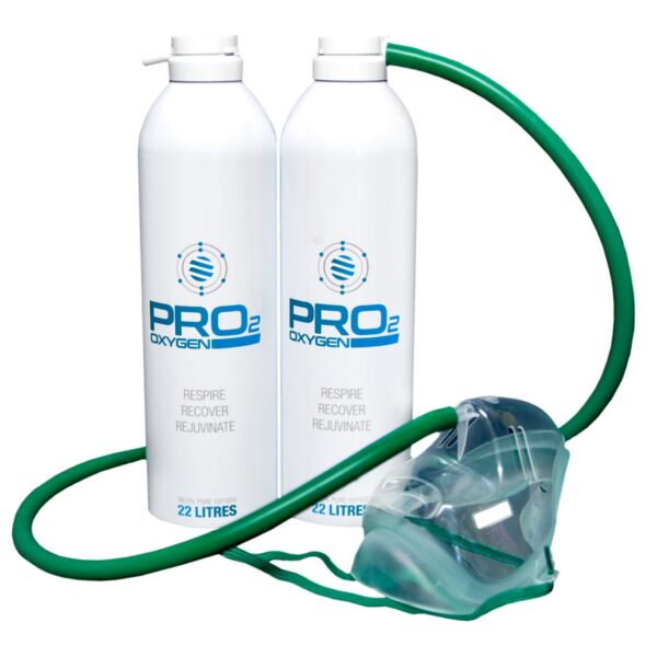 PRO2 OXYGEN AND MASK X 2