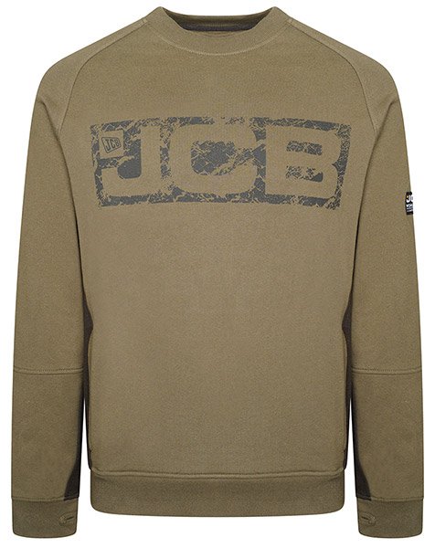JCB Trade Crew Sweatshirt Olive S