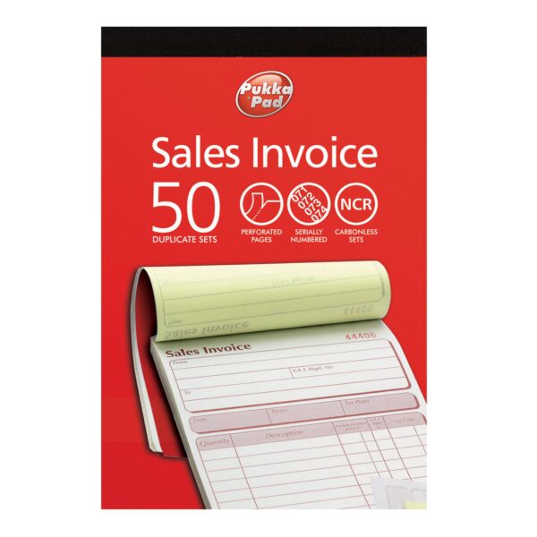Pukka Pad Sales Invoice Duplicate Book