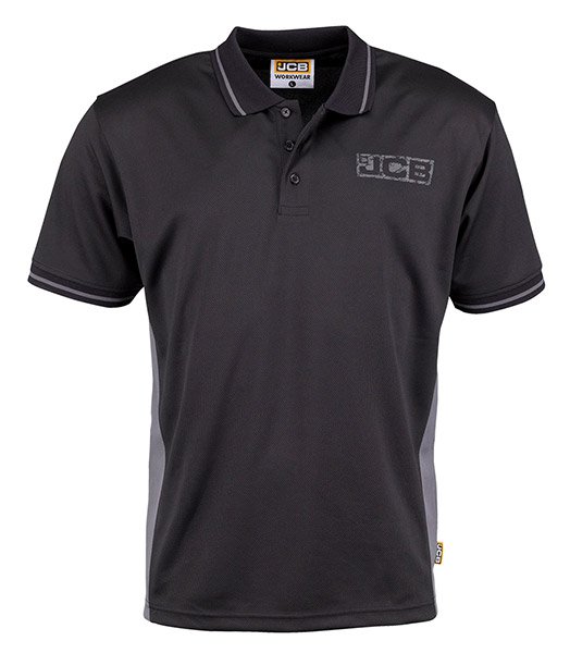 JCB Trade Black/Grey Polo M