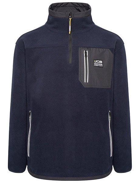 JCB Trade Heavyweight 1/4 Zip Navy Tech