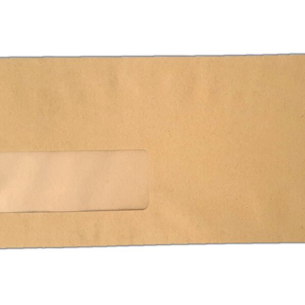 DL Envelopes Window Self Seal Manilla