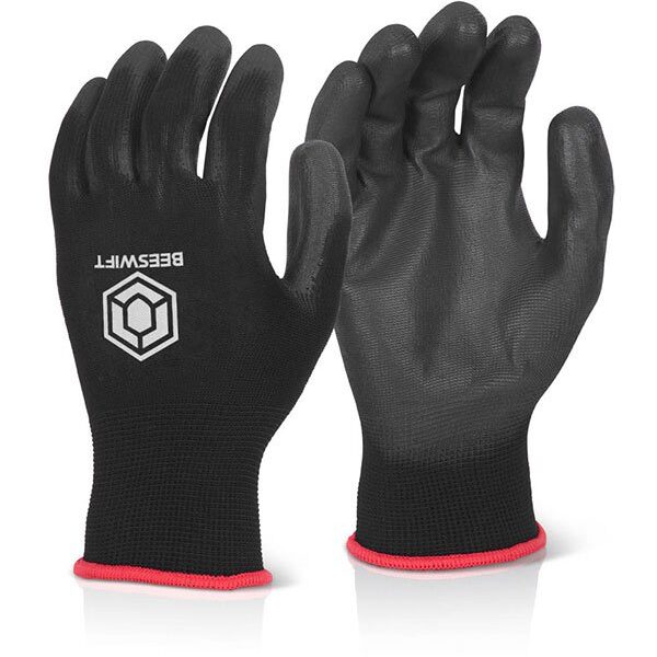 PU COATED GLOVE BLACK XXL
