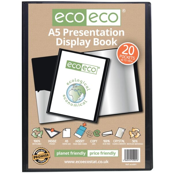 A5 20 Pocket Presentation Display Book