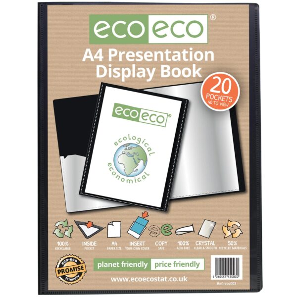 A4 20 Pocket Presentation Display Book
