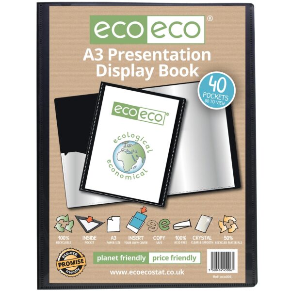A3 40 Pocket Presentation Display Book