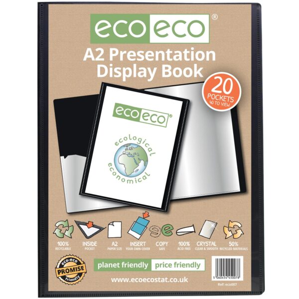 A2 20 Pocket Presentation Display Book
