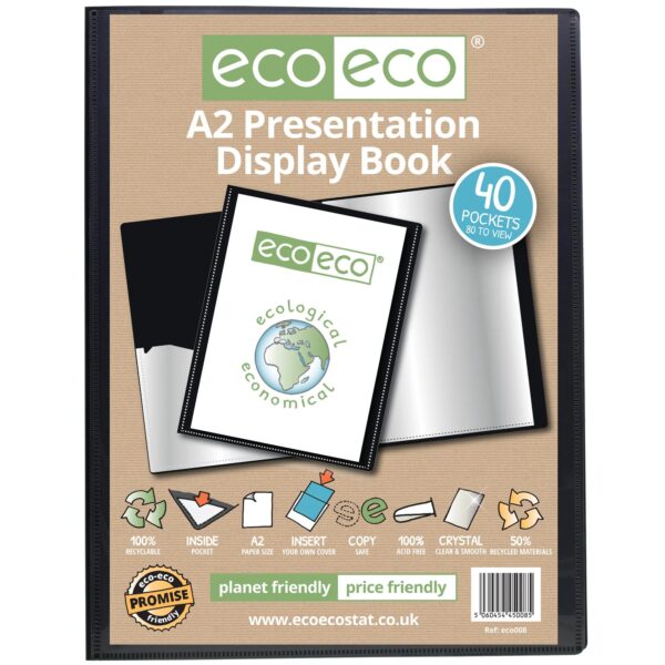 A2 40 Pocket Presentation Display Book