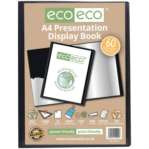 A4 60 Pocket Presentation Display Book