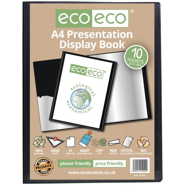 A4 10 Pocket Presentation Display Book