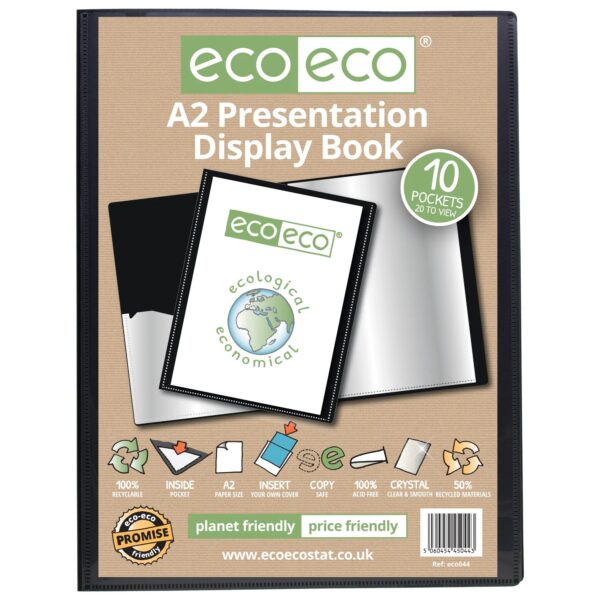 A2 10 Pocket Presentation Display Book