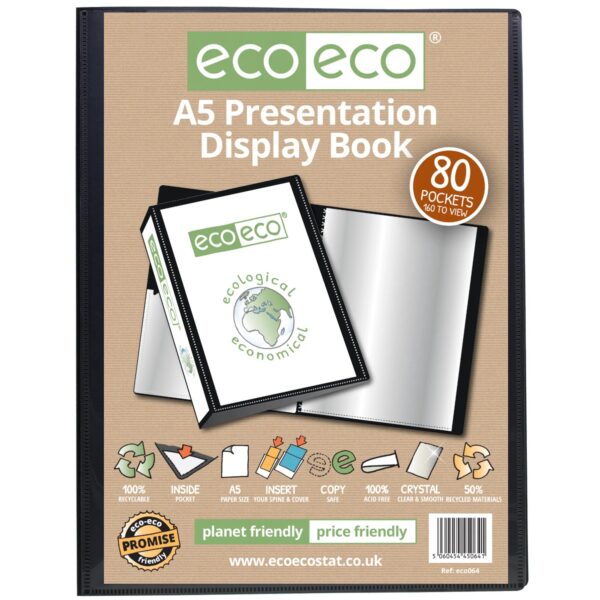 A5 80 Pocket Presentation Display Book