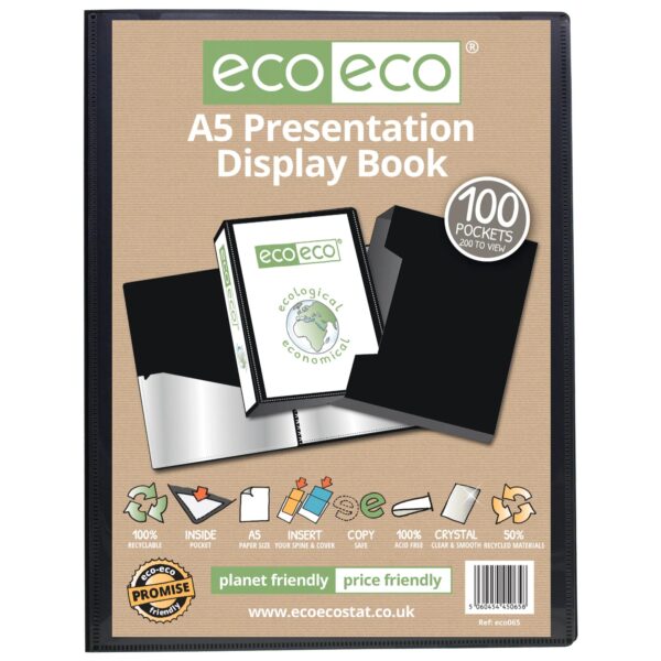 A5 100 Pocket Presentation Display Book