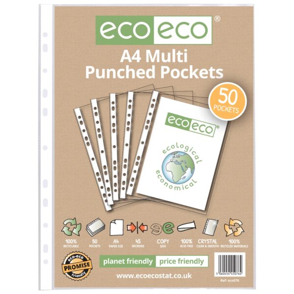 A4 Bag 50 Multi Punched Pockets