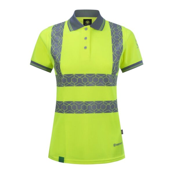 Ewear Recyc Womens Hi Vis S/S Polo Sy 18