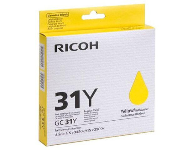 Ricoh GX3300 GC31Y Gel Ctg Yellow 405691