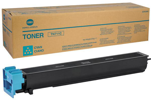 Konica Minolta A3VU450 TN711C Cyan Toner