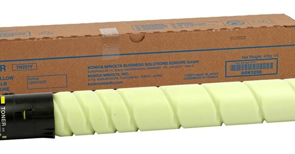 Konica Minolta A8K3250 TN221Y Yellow Ton