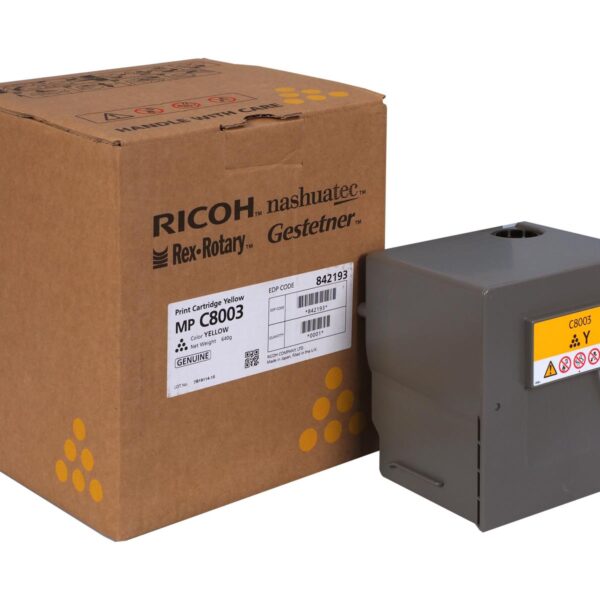 Ricoh 842193 Toner Yellow MPC6503/8003