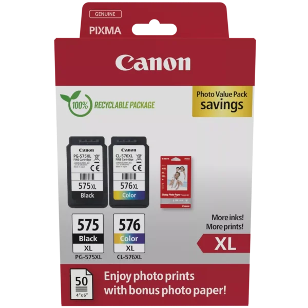 OEM Canon 5437C006 PG-575XL + CL-576XL