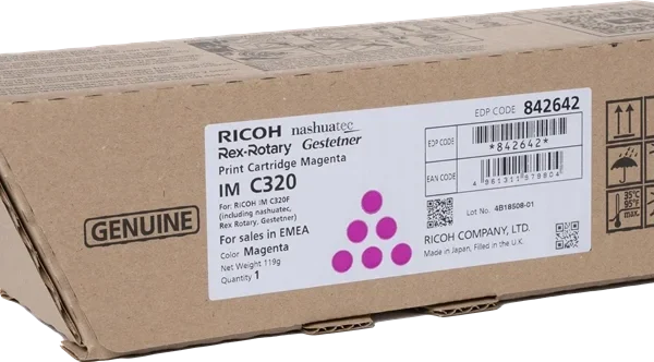 Ricoh 842642 IMC320 Magenta Toner 10K pa