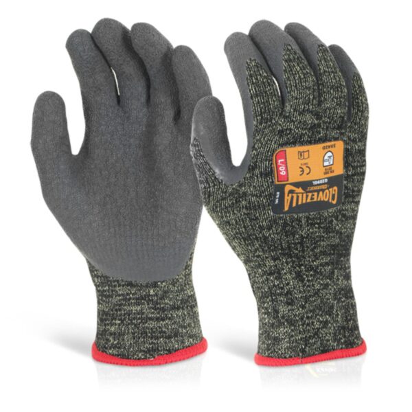 GLOVEZILLA LATEX PALM COATED GLOVE GREEN