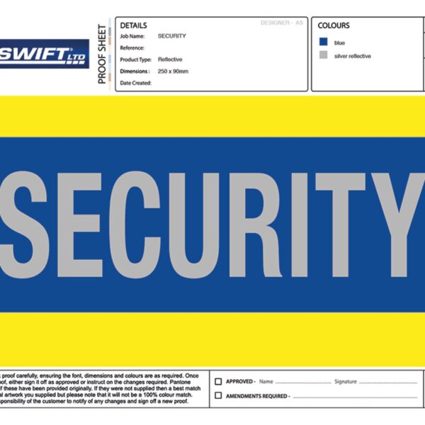 HEAT SEAL SECURITY BADGE LARGE